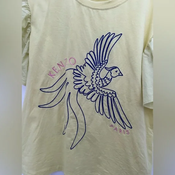 Kenzo Girl yellow T-Shirt size 8. - Picture 3 of 4